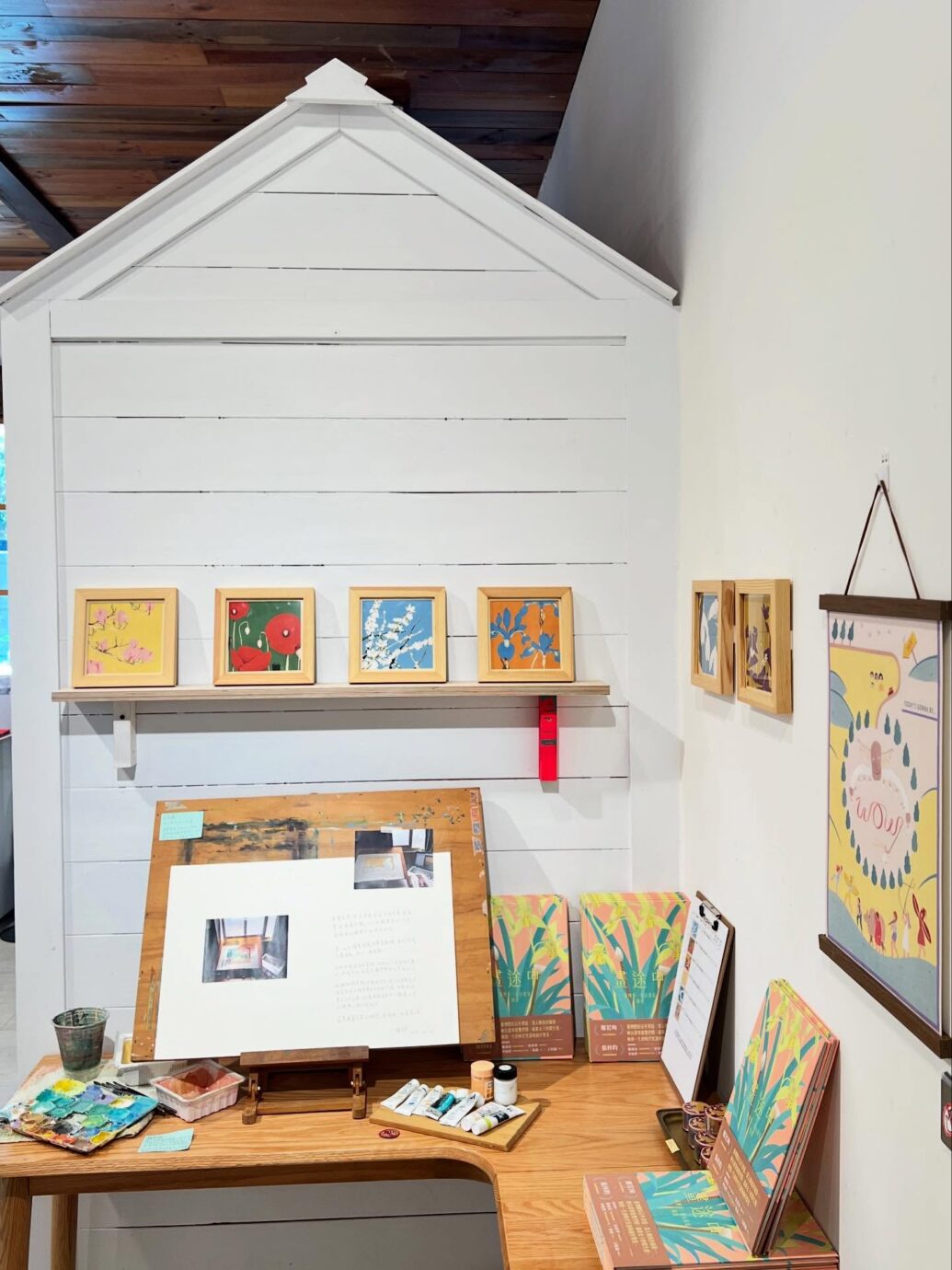 台北展覽 張梓鈞《畫途中:臺灣第一位女畫家陳進》繪本原畫展